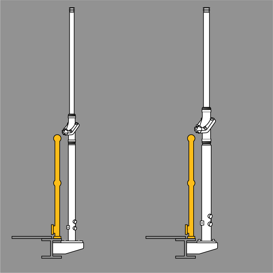 Swivelpole™ ST-Series freestanding lowering pole (NEC)