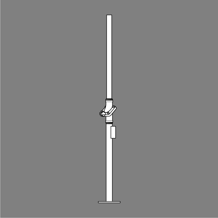 Swivelpole™ F7 M2 freestanding lowering poles