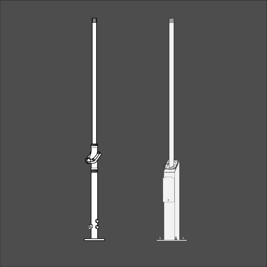 Swivelpole™ F-Series freestanding lowering poles (NEC)