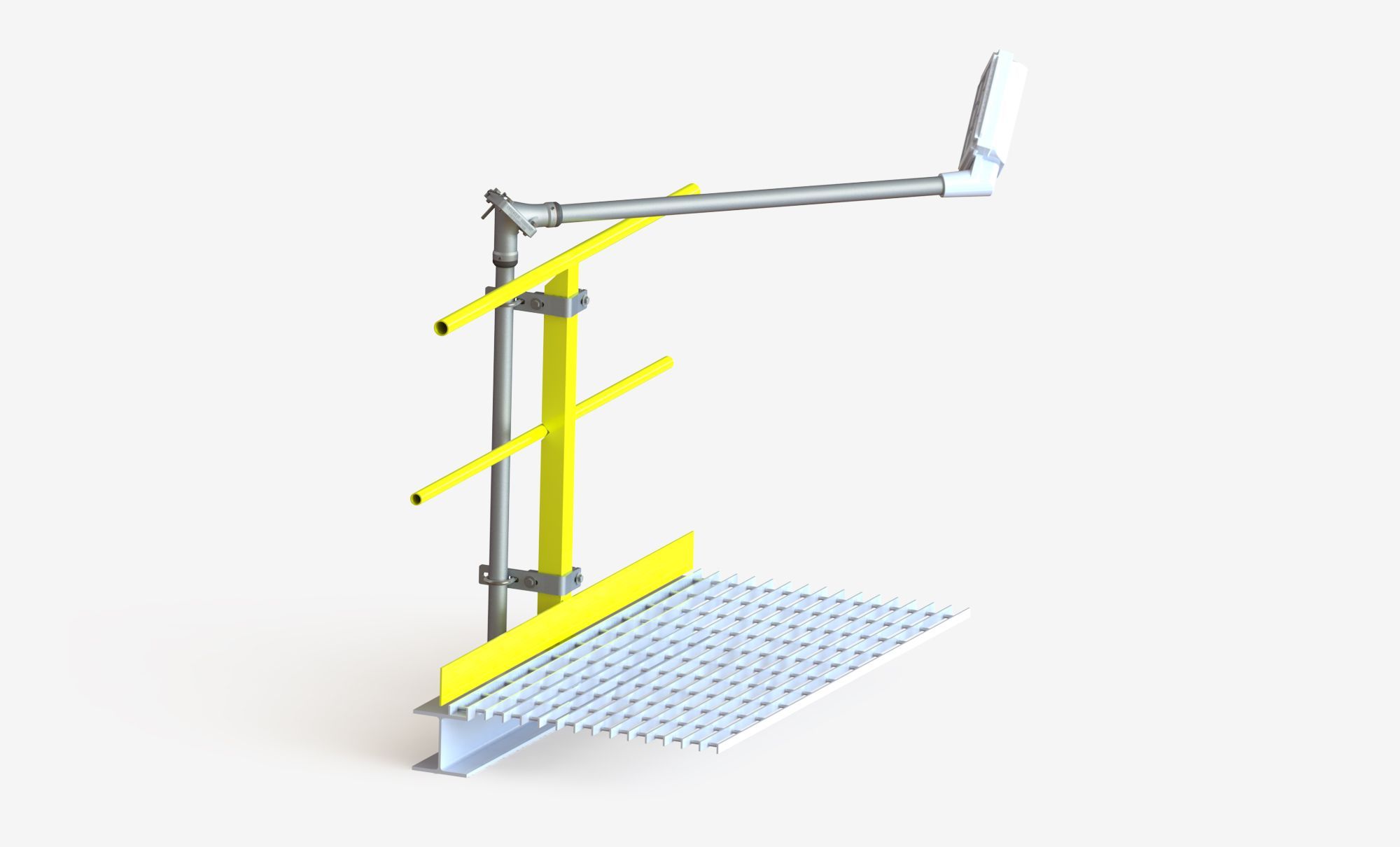 Industrial Lighting Design - Access to Lighting Fixtures on Platforms and Walkways